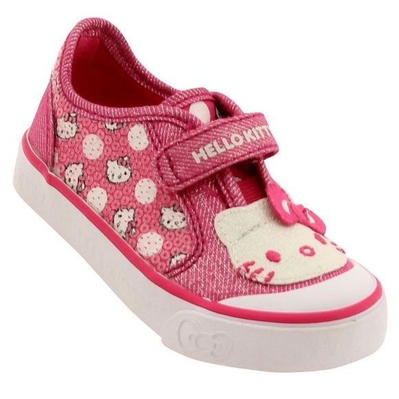Hello Kitty x KEDS Glittery Kitty Canvas Shoe (size 5) - Picture 1 of 9